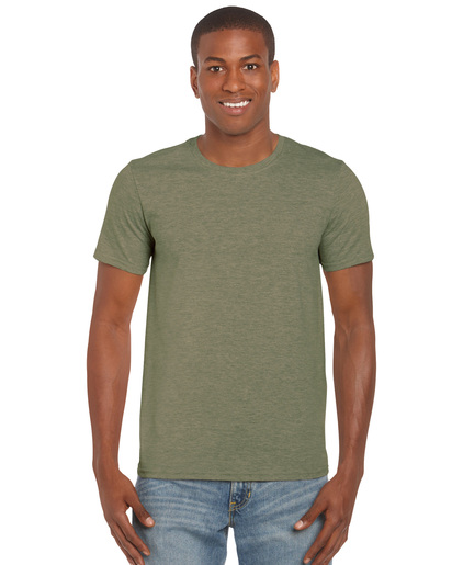 Gildan 64000 Heather Military Green