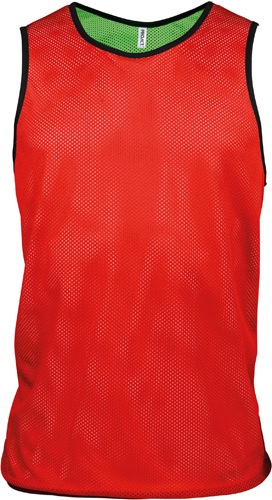 Proact 042 All Sports Reversible Bib Sporty Red/ Fluorescent Green