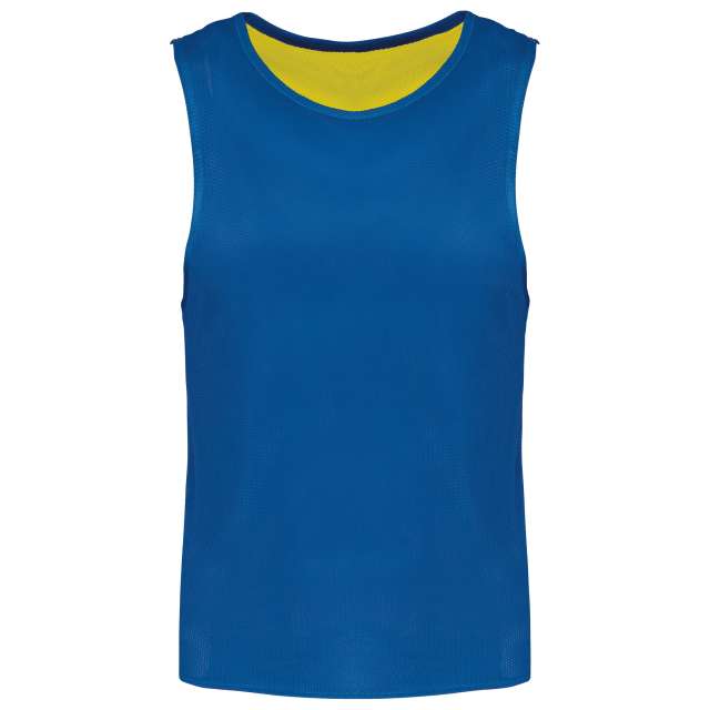 Proact 042 All Sports Reversible Bib Fluorescent Yellow / Sporty Royal Blue